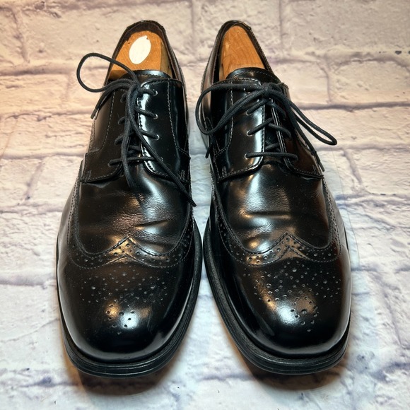 Johnston & Murphy Atchison Oxford Dress Shoes Mens 11M Black Wingtip Leather main image 10